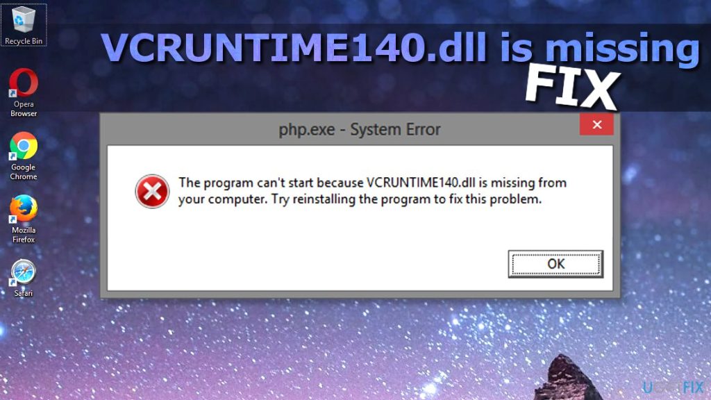 vcruntime140.dll not found
